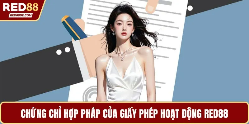 Chứng chỉ hợp pháp của giấy phép hoạt động Red88
