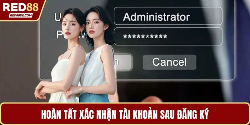 Hoàn tất xác nhận tài khoản sau đăng ký