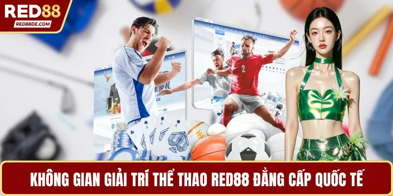 Không gian giải trí thể thao Red88 đẳng cấp quốc tế